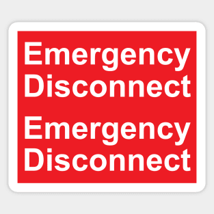 Emergency Disconnect Label For Electrical Service Sticker